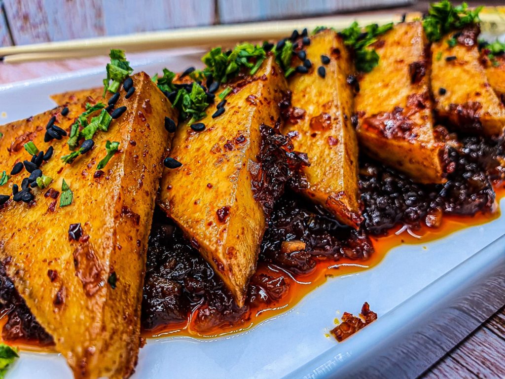 Vegan Recipes Cacao-Shamaness Korean Braised Tofu Sweet and Spicy