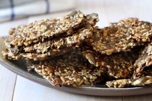 Vegan Recipes Cacao-Shamaness Vegan Spelt Seeded Crackers