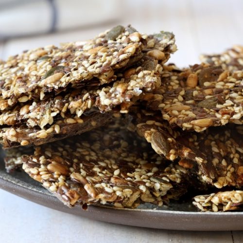 Vegan Recipes Cacao-Shamaness Vegan Spelt Seeded Crackers