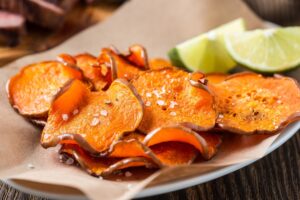 Vegan Recipes Cacao-Shamaness Baked Sweet Potato Chips