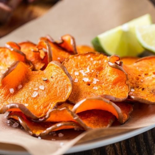 Vegan Recipes Cacao-Shamaness Baked Sweet Potato Chips