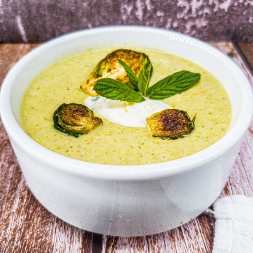 Vegan Recipes Cacao-Shamaness Vegan Cream Of Brussels Sprouts Soup With Vegan Almond Ricotta