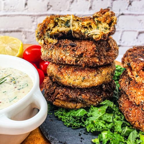 Vegan Recipes Cacao-Shamaness Vegan Crab Cakes and Tartar Sauce