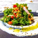 Vegan Recipes Cacao-Shamaness Vegan Kale Chickpeas Salad