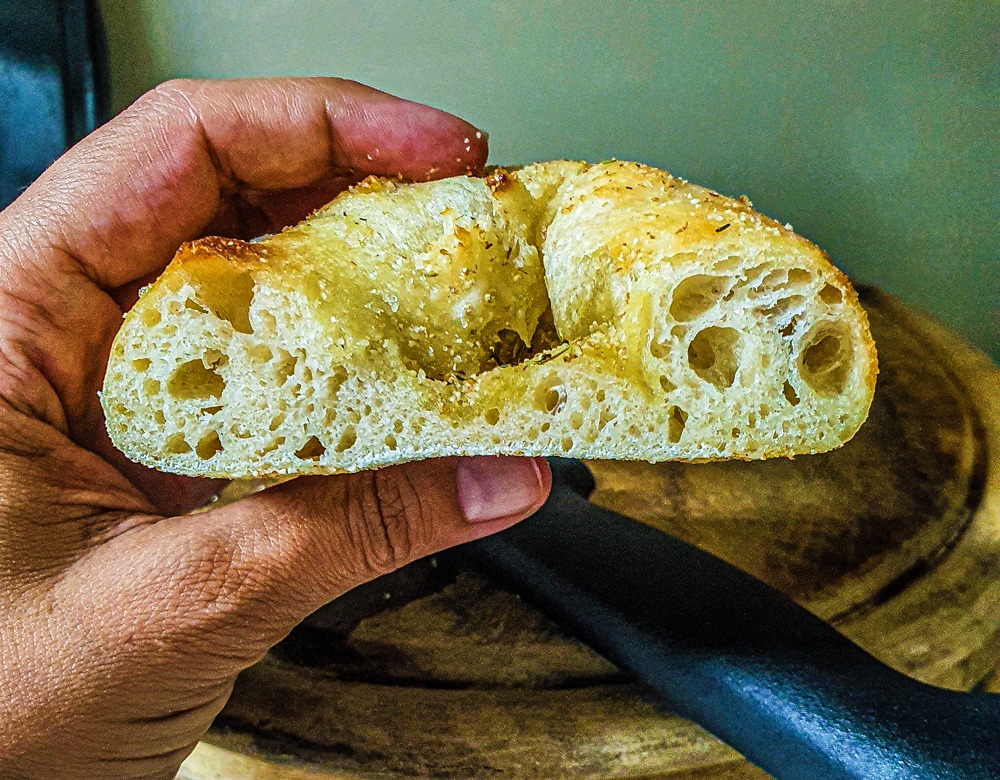 Vegan Recipes Cacao-Shamaness Vegan Sourdough Focaccia with Olive Oil and Herbs.