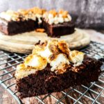 Vegan Recipes Cacao-Shamaness Vegan Brownie S'mores Cake.
