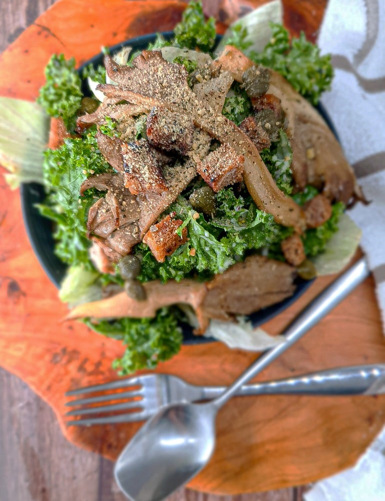 Vegan Recipes Cacao-Shamaness Vegan Kale Caesar Salad