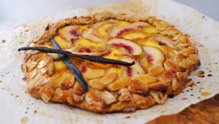 Vegan Recipes Cacao-Shamaness Vegan Peaches and Cream Gallete