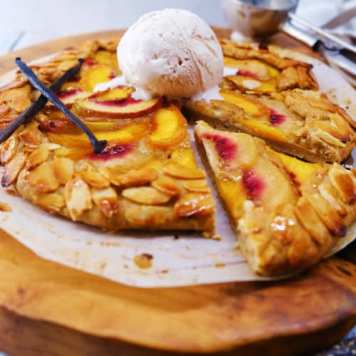 Peach Cream Pie - Gretchen's Vegan Bakery