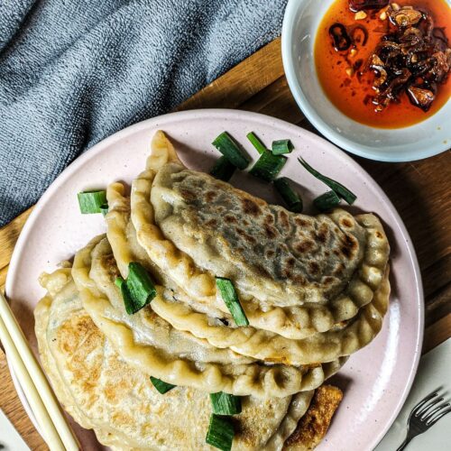 Vegan Recipes Cacao-Shamaness Vegan Chinese Chive Tofu Pockets